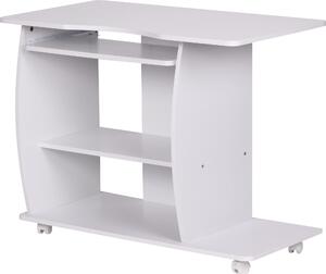 Scrivania Wohnling Diana Bianco con rotelle 90 cm; WL1.152