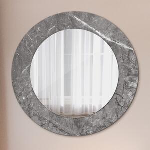 Specchio rotondo stampato Marmo rustico fi 50 cm
