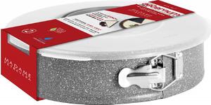Aeternum Tortiera a Cerniera Stampo per Torta Antiaderente in Acciaio al Carbonio 26 cm con Coperchio colore Grigio - Takeaway Petravera Aeternum