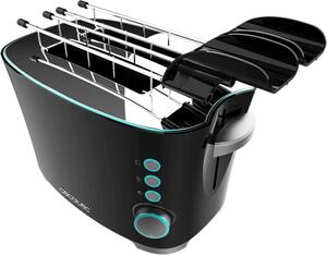 Cecotec Tostapane 2 Fette Potenza 650 Watt con 7 Livelli di Doratura colore Nero - 02184 Toast&Taste Double B