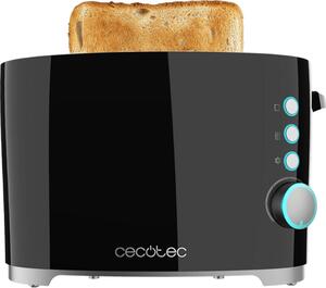 Cecotec Tostapane 2 Fette Potenza 650 Watt con 7 Livelli di Doratura colore Nero - 02184 Toast&Taste Double B