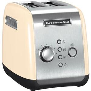 KITCHENAID Tostapane 2 Fette Potenza 1100 Watt con Vassoio Raccogli Briciole colore Crema - 5KMT221EAC