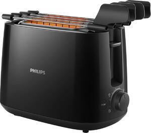 Philips Tostapane 2 fette Potenza 600 Watt con Vassoio Raccogli-briciole colore Nero - HD2583/90 Daily Collection