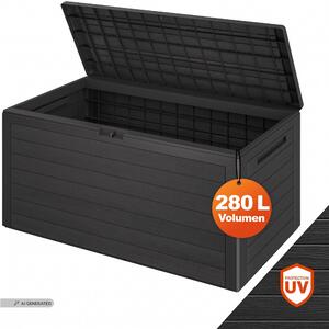 CASARIA Baule da Esterno 280L XXL 116x43x55cm