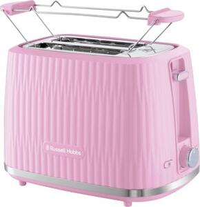 Russell Hobbs Tostapane 2 Fette Potenza 800W 6 Livelli con Funzione Scongelamento colore Rosa - 27372-56