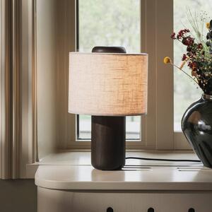 Globen Lighting Lampada da tavolo Bosco, Crema / Ambra, Soggiorno / Sala da pranzo, Legno, Lampada da tavolo