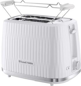 Russell Hobbs Tostapane 2 Fette Potenza 800 Watt 6 Livelli di Doratura con Funzione Scongelamento colore Bianco - 27370-56