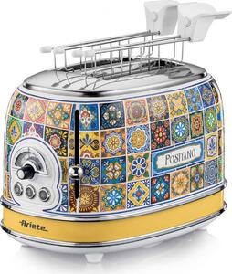 Ariete Tostapane 2 Fette Potenza 815 Watt 6 Livelli di Doratura + Funzione Defrost Estetica Positano - 00C01550PAR0