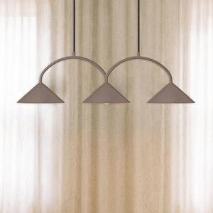 Globen Lighting Lampada a sospensione CURVE, dimmerabile, Marrone / Ruggine, Soggiorno / Sala da pranzo, Metallo, Vintage, Lampada a sospensione