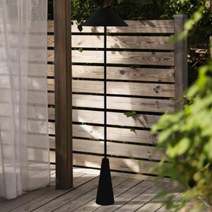 Globen Lighting Lampada da terra esterno a batteria Cannes, nera, IP54 dimmerabile, Nero, Soggiorno / Sala da pranzo, Metallo, Scandinavo