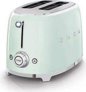 Smeg Tostapane 2 Fette Potenza 950 Watt 6 Livelli di Cottura Stile Vintage colore Verde Pastello - TSF01PGEU