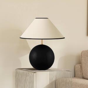 Globen Lighting Lampada da tavolo IRIS, Crema / Ambra, Soggiorno / Sala da pranzo, Tessuto / Stoffa / Seta, Vintage, Lampada da tavolo