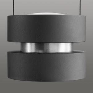 Brilliant Lampada LED a sospensione Glow-Sphere, lunghezza 112 cm, nero, metallo dimmerabile, Nero, Soggiorno / Sala da pranzo, Alluminio, Moderno
