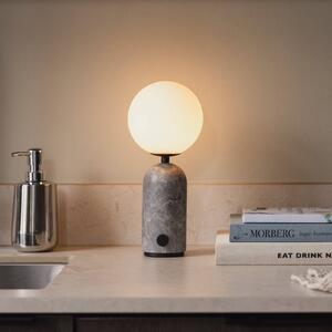 Globen Lighting Lampada da tavolo Torrano, dimmerabile, Alluminio / Grigio / Zincato, Soggiorno / Sala da pranzo, Pietra, Design, Lampada da tavolo