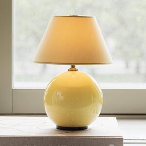 Globen Lighting Lampada da tavolo IRIS, dimmerabile, Giallo / Arancione, Soggiorno / Sala da pranzo, Tessuto / Stoffa / Seta, Lampada da tavolo