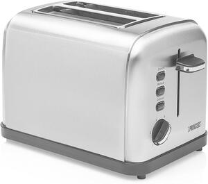 PRINCESS Tostapane 2 Fette Potenza 950 Watt Funzione scongelamento scocca in acciaio colore Acciaio 142354 Style 2