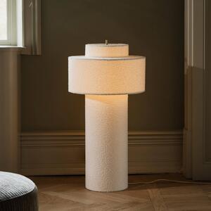Globen Lighting Lampada da terra Noah, Bianco / Opale, Soggiorno / Sala da pranzo, Tessuto / Stoffa / Seta, Scandinavo, Lampada da terra