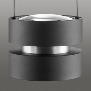 Brilliant Lampada LED a sospensione Glow-Sphere, Ø 18 cm, nero, metallo dimmerabile, Nero, Soggiorno / Sala da pranzo, Alluminio, Moderno