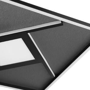 Brilliant Plafoniera a LED Hardy, Nero, Soggiorno / Sala da pranzo, Tessuto / Stoffa / Seta, Moderno, Plafoniera LED