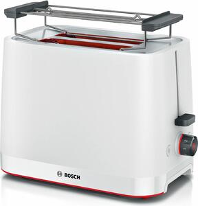 Bosch Tostapane 4 Fette Potenza 950W con Funzione Scongelamento e Tasto Stop colore Bianco - TAT3M121