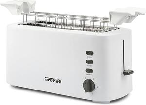 G3 Ferrari Tostapane con Pinze 2 Fette Potenza 1630 Watt con 6 Livelli di Cottura colore Bianco - G10142 Essential Toast