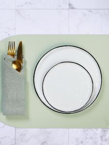 Set di 6 sottobicchieri rotondi reversibili