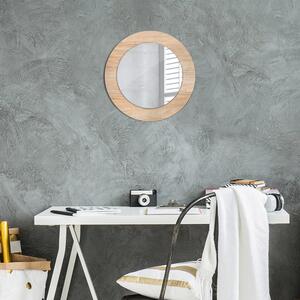 Specchio tondo con decoro Consistenza del legno fi 50 cm