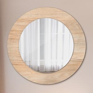 Specchio tondo con decoro Consistenza del legno fi 50 cm