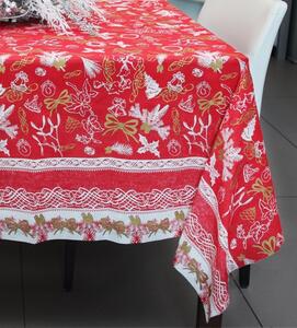 Elite Tovaglia Natalizia 100% Cotone per Tavolo rettangolare 140x180 cm con Fantasia stampata - 281513 Belle