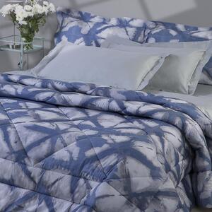 Trapunta In Percalle Shibori 180X270 Emporium Geometrico Bluette Caleffi
