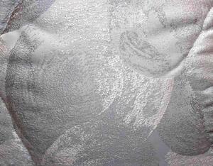 Elite Trapunta Invernale Matrimoniale 260x265 cm in Raso fantasia Jacquard Cerchi colore Grigio - Noemi