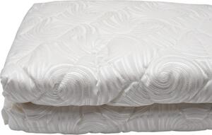 Blanco Raya Trapunta Matrimoniale mezza stagione lavorazione jacquard tono su tono colore Bianco