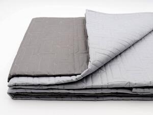 Blanco Raya Trapunta Mezza Stagione Una Piazza e Mezza in Poliestere Tinta unita Double face colore Grigio - Brick