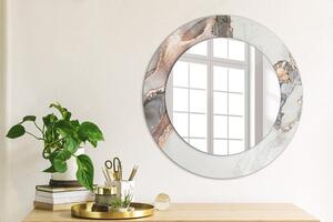 Specchio tondo con decoro Fluido astratto fi 50 cm