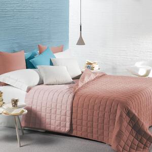 Caleffi Trapunta Singola Primaverile Tinta Unita con Imbottitura Slim in Fibra Anallergica colore Rosa - Modern