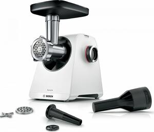 Bosch Tritacarne Elettrico Potenza Blocco Motore 1900W colore Bianco MultiPower serie 4 - MFWS420W