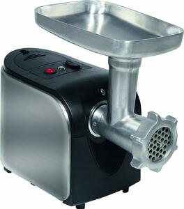 R.G.V. Tritacarne elettrico sistema di sicurezza lame in acciaio potenza 500 Watt colore Inox / Nero - TRITA EXPRESS