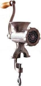 REBER Tritacarne Manuale Macina carne in Ghisa Fissaggio a morsetto max 35mm N. 5 - 8680 N