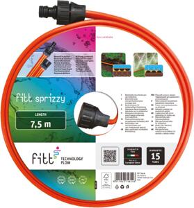 Fitt Tubo piatto flessibile triploforato SPRIZZY arancio 7,5 mt - 69002 00022