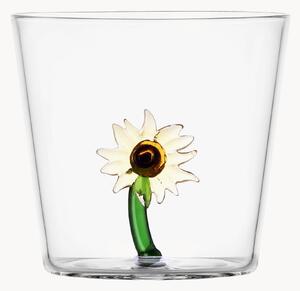 Bicchiere fatto a mano in vetro borosilicato Botanica