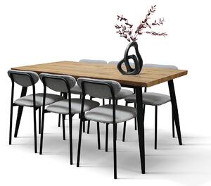 Set da pranzo Gioia con tavolo e 6 sedie