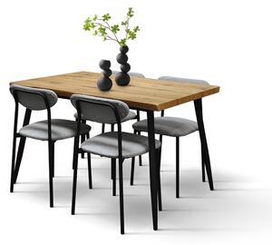 Set da pranzo Gemma con tavolo e 4 sedie
