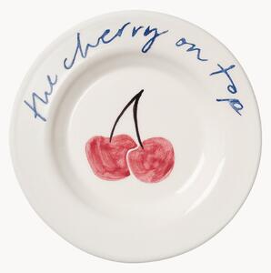 Piatto da dessert dipinto a mano Cherry