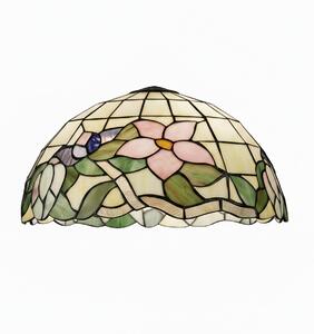 Paralume Tiffany In Vetro Decorato Multicolor D. 50Cm