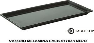 Table Top Vassoio Melamina Rett.Re cm 35x17x2h Nero - TA1006B