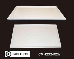 Table Top Vassoio Melamina Rettangolare cm 42x24x2h - 1004