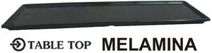 Table Top Vassoio Melamina Rettangolare cm 58x16x2h Nero - 1007N
