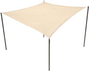 LIF Vela Ombreggiante Quadrata 3,6x3,6 mt in Polietilene con Protezione raggi UV colore Beige - Square