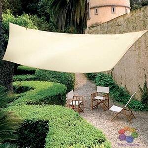 Giardini del Re Vela Ombreggiante Quadrata 3x3 mt in Poliestere colore Beige