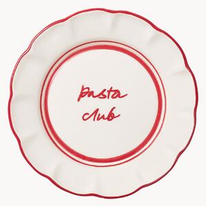 Piatto da colazione dipinto a mano Bistro